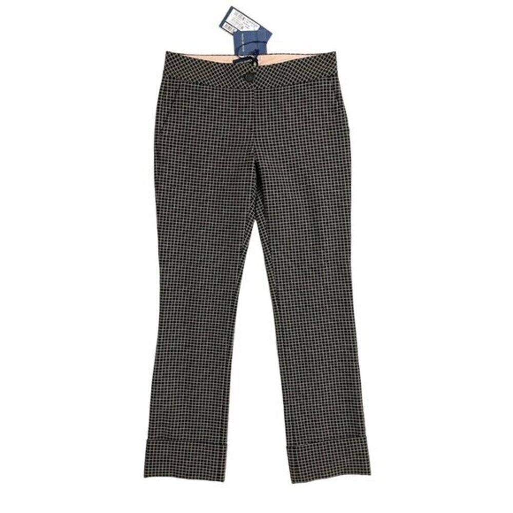Piazza Sempione Scarlett Straight Leg Ankle Crop Pant Black SZ 38 IT NWT $495